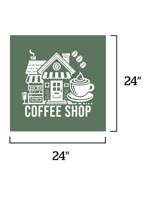 Full Color Repositionable Standard Floor Decals, 24" x 24"