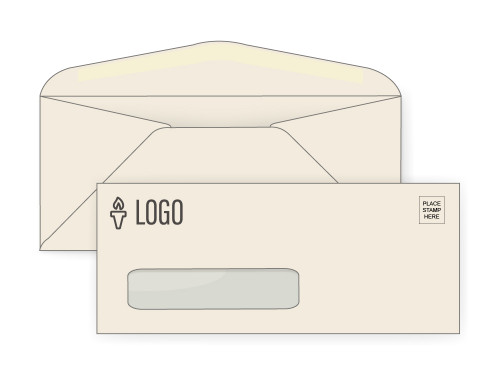 Custom #10 Cream Window Envelopes - EN1151