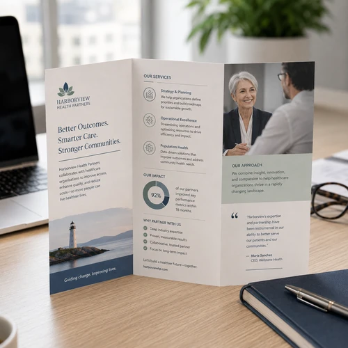 Custom Matte Brochures – 8.5 x 11 – 100lb - BR1002