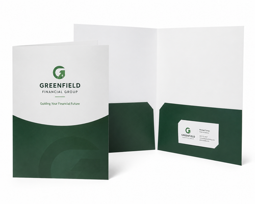 9 x 12 Custom Presentation Folders – Two Pockets – FL1003