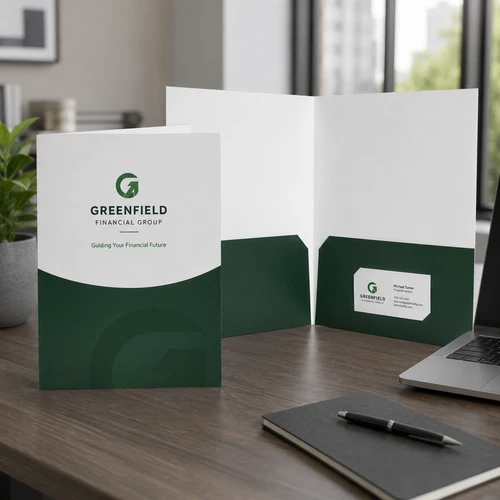 9 x 12 Custom Presentation Folders – Two Pockets – FL1003