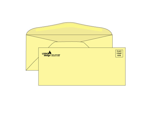 Custom #10 Yellow Business Envelopes - EN1047 Custom #10 Yellow Business Envelopes - EN1047