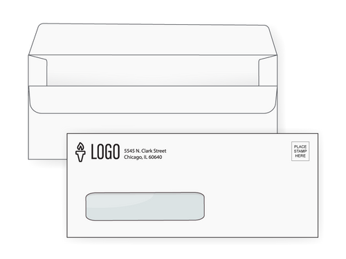 Custom #10 Simple Seal Window Envelopes - EN1062