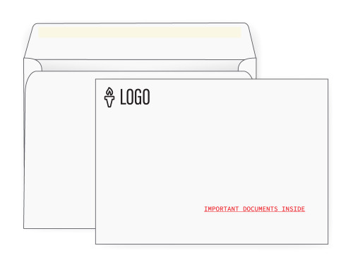 PRINTED - Custom Booklet Envelopes 9x12 - EN1027