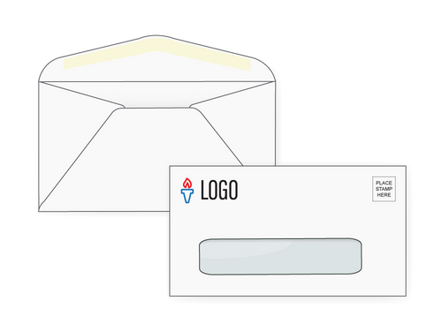 Custom #  7 Window Envelopes