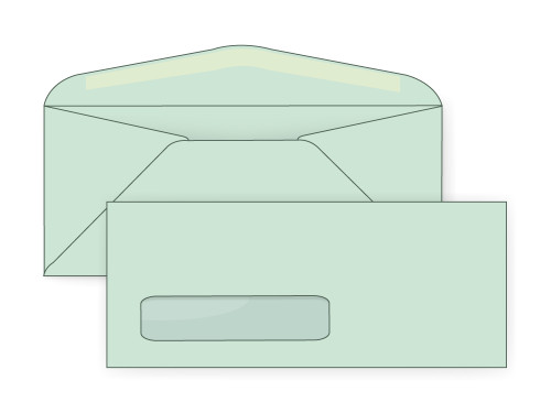 Pastel Green Digital Window Envelopes Pastel Green Digital Window Envelopes