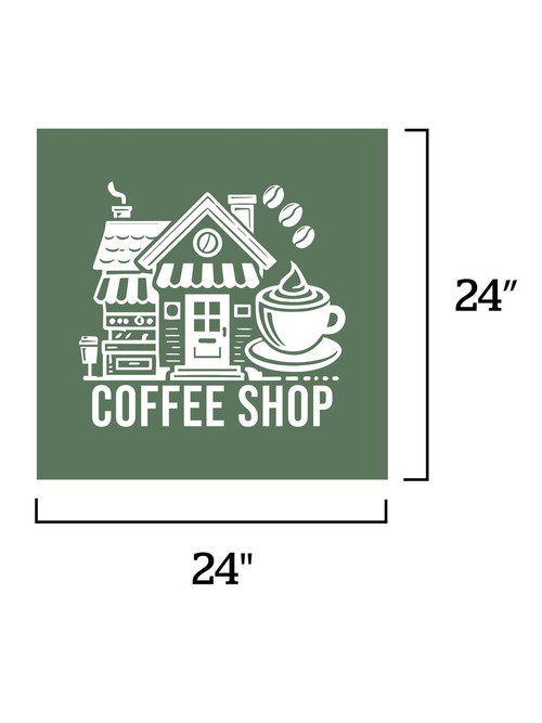 Full Color Repositionable Standard Floor Decals, 24" x 24"