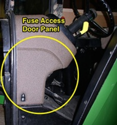 Fuse Access Door Panel - John Deere 55/60 Series 