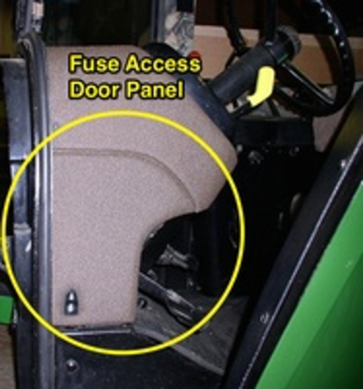 Fuse Access Door Panel - John Deere 55/60 Series 