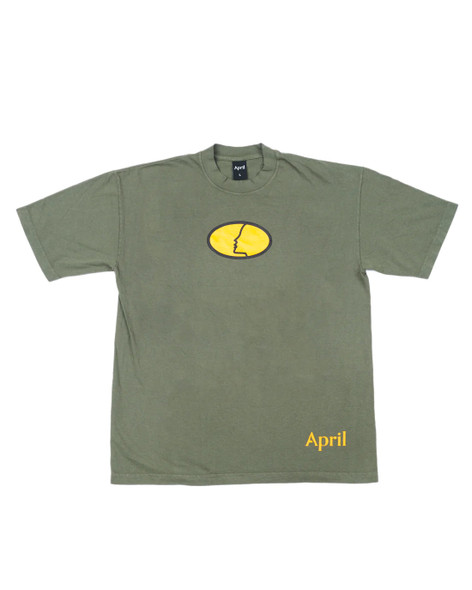 APRIL THE FACE TEE - (ARMY GREEN)