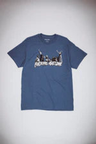 FUCKING AWESOME - HUG THE EARTH TEE (INDIGO BLUE)
