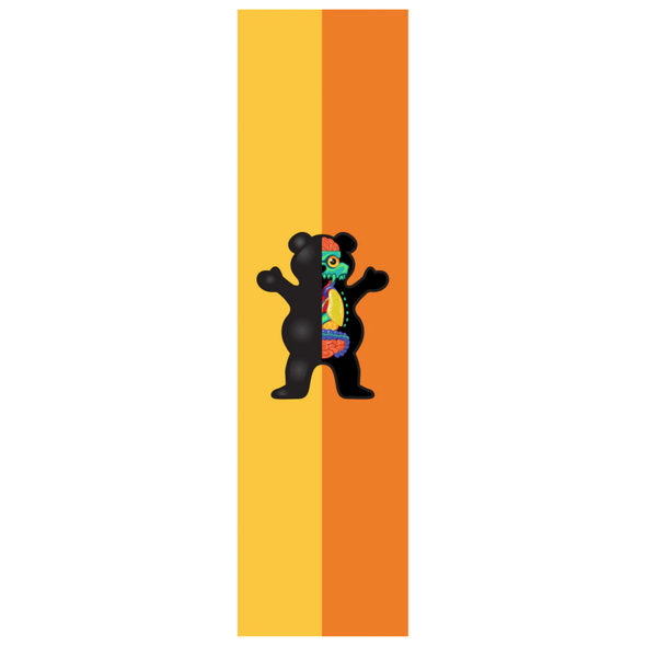 GRIZZLY GRIPTAPE USE YOUR BRAIN-(ORANGE/YELLOW)