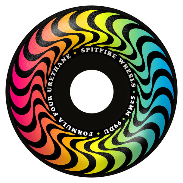 SPITFIRE FORMULA FOUR RADIAL TRIPPY SWIRL WHEELS - (99A,52MM)