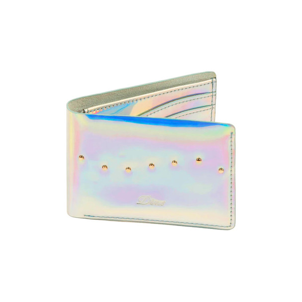 DIME STUDDED BIFOLD WALLET - (HOLOGRAPHIC)