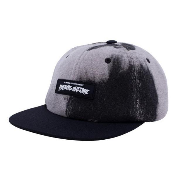FUCKING AWESOME BURN FACE 6 PANEL STRAPBACK - (GREY)