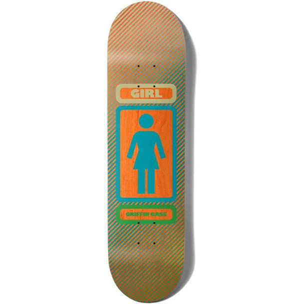 GIRL GASS STRIPE 93 TIL DECK 8.5-(ORANGE/BLUE)