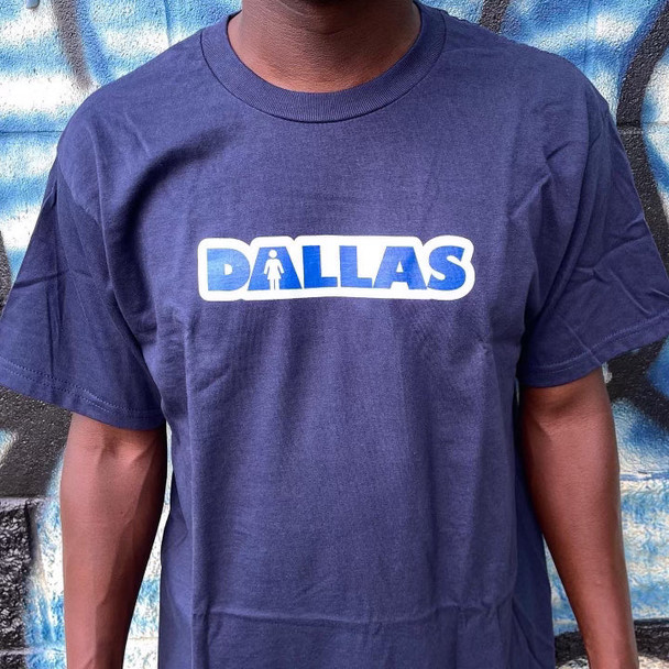 GIRL WE OG DALLAS TEE - NAVY
