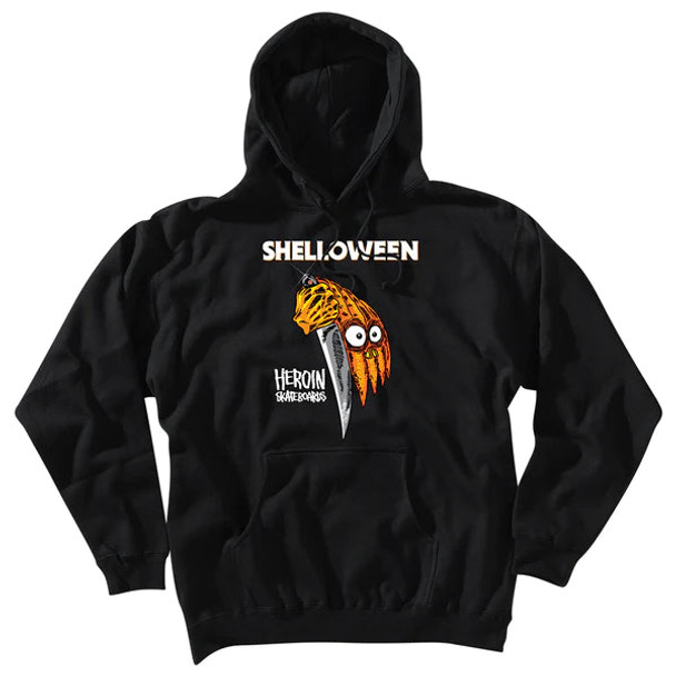 HEROIN SHELLOWEEN BLACK HOODIE