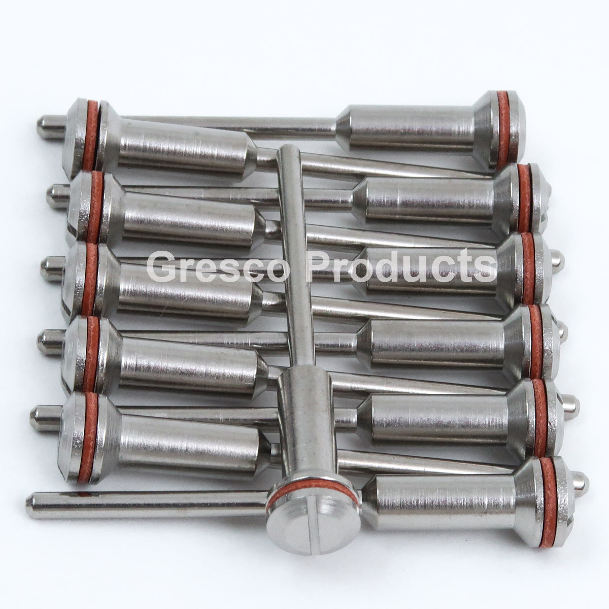 Mandrels Large Head Dental Lab HP Shank 12 Count Gresco Products