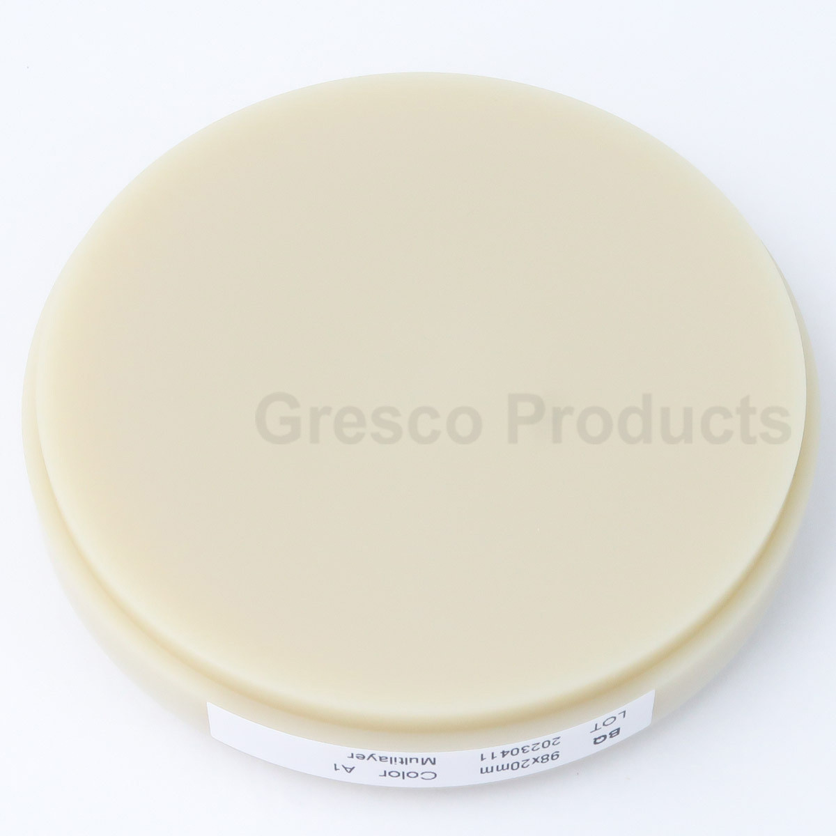 TD Dental Supply Single Layer PMMA 98x25mm Shade A2 - Model T-140P25A2