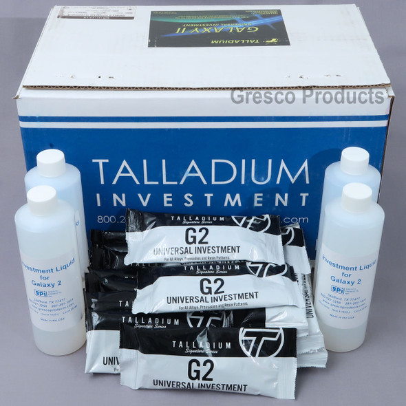 Talladium Galaxy 2 Universal Casting Pressing Investment - 100 x 100g Powder and Liquid