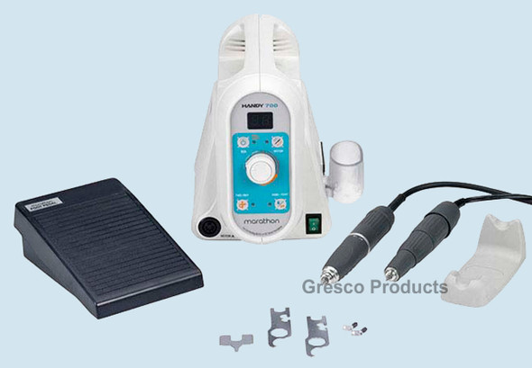 Marathon Handpiece Set Handy 700 With Brushless and Brush Handpieces 50,000 RPM