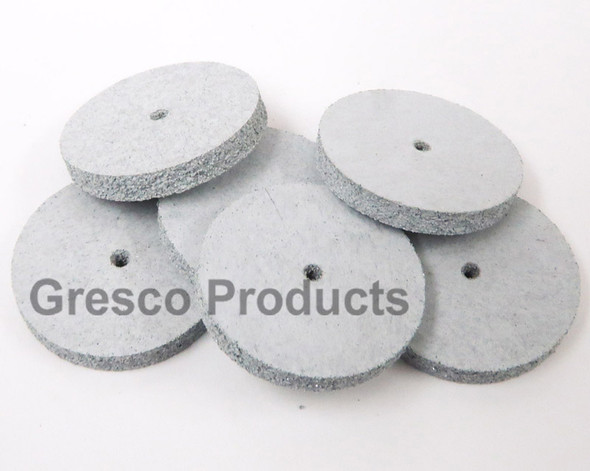 Silicone Polisher Wheel Coarse Grey White 22mm Dental Lab - 100 Count