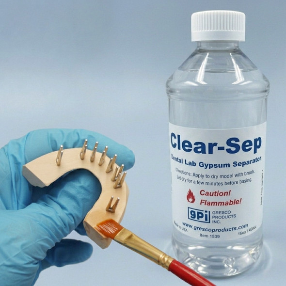 Clear-Sep - Dental Lab Gypsum Die Stone Separator - 16 oz