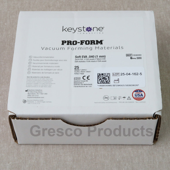 Keystone Pro-Form .080" 2.0mm Dental Lab Base Plate Material Pink - 25 Count