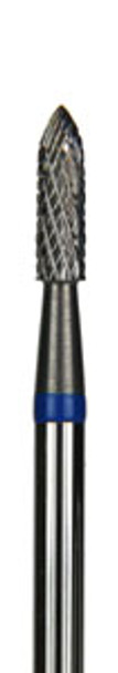 GP Lab Carbide - HP Shank - Medium Cross-Cut - Pointed Cylinder - 023 Diameter