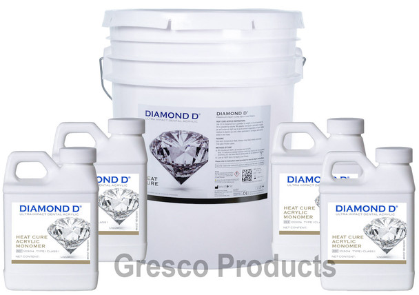 Keystone Diamond D Heat Cure Acrylic for Dentures - 25 Lb w/ Monomer