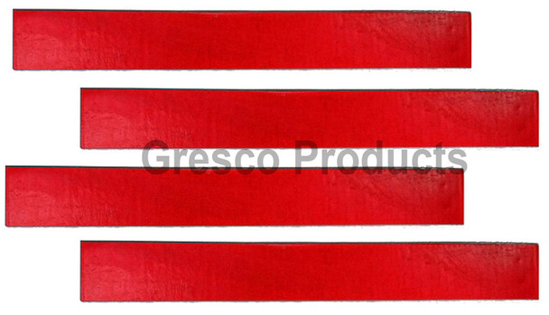 Boxing Wax 12" x 1.5" x .0625" Strips for Dental Impressions - Red - 5 Lb. Box