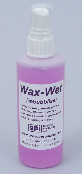 Wax-Wet Dental Lab Debubblizer - 4 Ounce