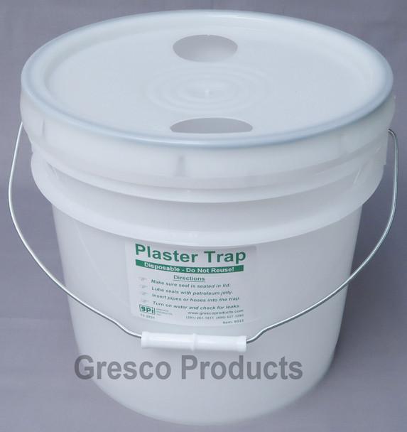 Dental Lab Disposable Plaster Trap Lid and Bucket Without Seals - 3.5 Gallon