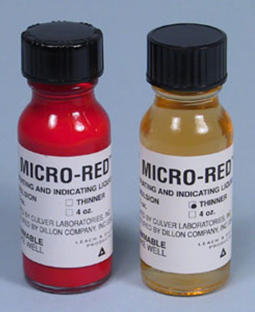 Micro-Red Dental Articulating Liquid Kit - 15cc with Thinner