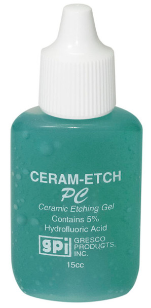 Ceram-Etch PC - Dental Pressable Ceramic Etching Gel 5% - Green - 15cc Bottle