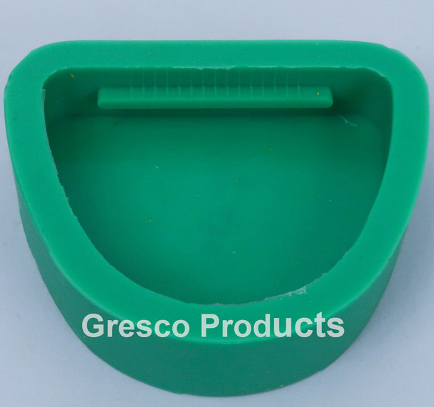 Silicone Rubber Dental Base Former for Plastic Disposable Articulators - Green - Extra Large Arch