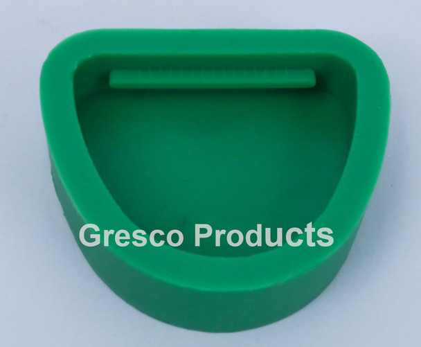 Silicone Rubber Dental Base Former for Plastic Disposable Articulators - Green - Large Arch
