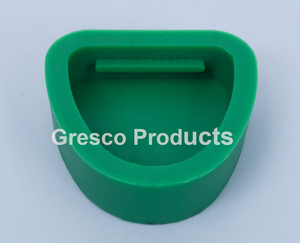 Silicone Rubber Dental Base Former for Plastic Disposable Articulators - Green - Small Arch