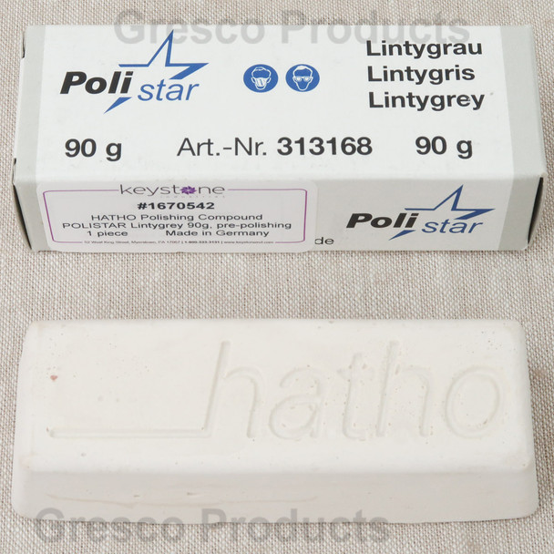 Hatho Polistar Lintygrey Grey Pre-Polishing Compound Bar For Acrylic - 90 Gram
