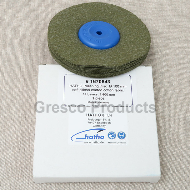 Hatho Cosima Soft Silicon Coated Polishing Buff 100mm