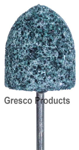 Abrasive Mounted Stones for Denture Acrylic - Wide Bullet - Coarse - 10 ...
