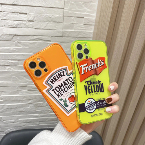 Fluorescence Ketchup/ Mustard iPhone Case