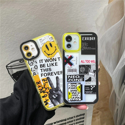 Smiley Label iPhone Case Smiley Label iPhone Case