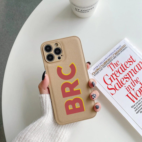 Leather Initials iPhone Case Leather Initials iPhone Case