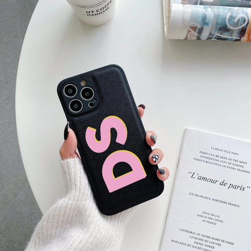 Leather Initials iPhone Case Leather Initials iPhone Case