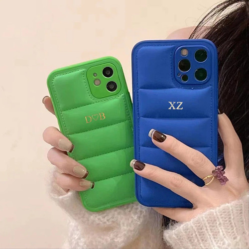 Initial Puffer Jacket iPhone Case Initial Puffer Jacket iPhone Case