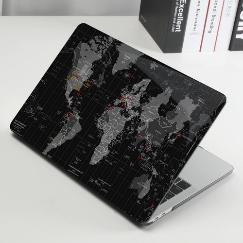 World Map Macbook Case
