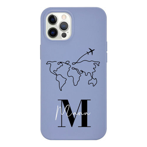 Name Travel Map iPhone Case Name Travel Map iPhone Case