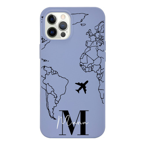 Name Travel Map iPhone Case Name Travel Map iPhone Case
